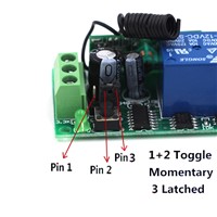 DC9V 12V 24V RF Wireless Remote Control Switch Receiver Remote Control Transmitter For TV Motors Cameras Video Audio Door