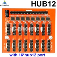 HUB12 LED panel display conversion card with 16*hub12 ports Transfer board connect to led controllor one 50pin cable included