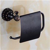 MTTUZK Antique bronze finishing Paper Holder/Roll Holder/Tissue Holder With Carved,Paper Towel Holder Bathroom Accessories