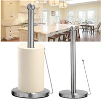 MTTUZK 304 Stainless Steel Paper Tissue Towel Kitchen Roll Stand Holder For Bath Bathroom dining table Paper Standing Tool
