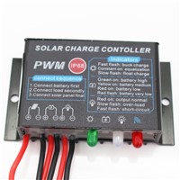 20 pcs/lot Waterproof PWM 10/20A Solar Charge Controller 12V 24V Auto LED Display CE RoHS Solar Panel Regulator for Lighting Use