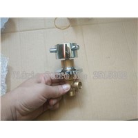 Wholesale 1 Inlet 1 outlet shower room mixing valve, Bathroom brass bathtub 1 way valves cold and hot water switch
