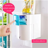 Colorful Plastic double Toilet Paper Holder Bolt inserting Pasted porta papel hygienic bathroom accessories toilet roll holder