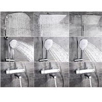 HIDEEP Bathroom Shower Set Brass Chrome Wall Mounted Shower Faucet Shower Head Water Saving Nozzle Aerator High Pressure Shower