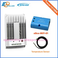 Solar charger controller mppt 10A Tracer1215BN with USB and temperature sensor for 12v/24v auto type Max Pv Input 150v
