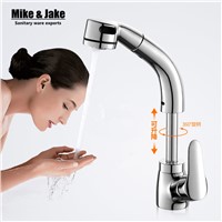 pull up Pull out bathroom faucet basin Sink mixer Faucet Pull Out Dual Sprayer Nozzle Hot Cold Mixer Water Taps MJ996