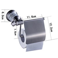 Nickel Brushed Stainless Steel Bathroom Toilet Paper Holder Wall Mount
