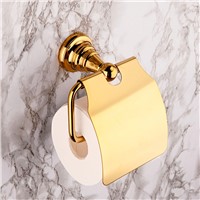 Gold brass copper Bathroom Wall Mount Toilet Paper Holder & Toilet Tissue Holder