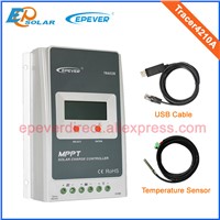 lcd display mppt controller 40A 40amp Tracer4210A with temperature sensor and USB for 12v/24v auto work
