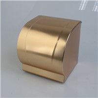 Xogolo Wholesale And Retail Space Aluminum Tissue Box Rose Gold Color Wall Mounted Paper Towel Holder Bathroom Accessories