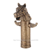 Artistic Animal Head Faucet Mixer Tap Cold Hot Water taps Deck Mounted Antique Brass Chinese Style