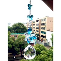Garland Chakra Spectra 1PCS Aque Suncatcher Glass Crystal Pendants for chandelier Parts Feng Shui hanging prism drops