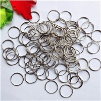 100pcs/lot 12mm chrome Stainless Steel Rings Crystal Chandelier Ball Parts Bead Curtain Accessories Connecting Octagon Beads