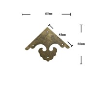 Filigree Triangle Brass Coner Cabochon,Ancient Bronze Tone Corner,Flatback Metal Embellishments Scrapbooking,Wooden Box Decor