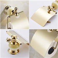 FLG Luxury toilet accessories toilet paper holder Zinc Alloy Gold paper towel holder