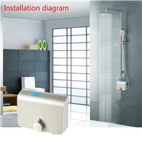 Shower faucet Digital inwall shower mixing valve faucet mixer tap with lcd screen   digital intelligent thermostatic