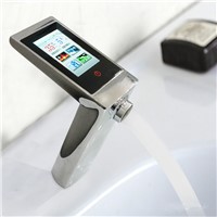 Thermostatic Basin Faucet Touch Screen Temperature And Flow Control Digital Faucet Smart Touch Faucet