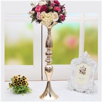 50 cm/20&amp;amp;quot; height metal gold candle holder candlestick wedding table centerpiece event flower road lead rack 1 lot =10 pcs