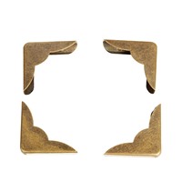 4pcs Shirt collar angle book corner 23mm  4pcs  bronze color DIY collar book anglephoto frame accessories