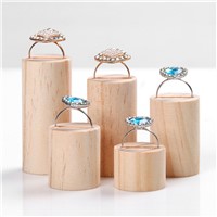 5pcs Solid Wood Ring Display Holder Ring Display Showcase Jewelry Dispaly Stand Jewellery Display Rack