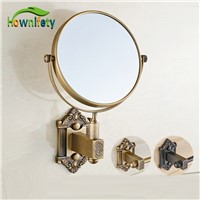 Antique Brass &amp;amp;amp; Oil Rubbed Bronze Bathroom Make Up Cosmetic Beauty Vanity Mirror Wall Mount