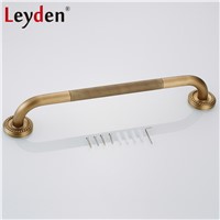Leyden New Arrival Bathroom Grab Bar ORB/ Antique Brass Wall-Mounted European Bathroom Handle Safety Grab Bar Brass Towel Rack