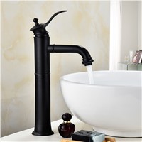 Bathroom Faucets Oil-rubbed Bronze Color Faucet Brass Bath Basin Mixer Tap with Hot and Cold Water Tap Sink Crane 9275