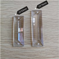 22x93mm 30pieces Clear Crystal glass prism pendants drops  in 2 holes crystals for chandeliers