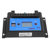 CMY-2410 12/24V 10A USB LCD Display Solar Regulator Charge Controller Dual USB Solar Panel Battery Regulator Charge Controllers