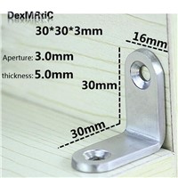 10pcs Thickened Stainless Steel Corner Brackets Right Angle Bracket Furniture Corner Protector for Furniture Fittings Furniture