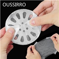 100Pcs/lot Batroom Drain Filter Shower White Drain Cover Net Bag Hair Filter Sink Strainer Kitchen Tools Accessories