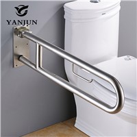 YANJUN 304 Stainless Steel Folding Grab Bar Disability Grab Rail Support Handle Bar Bathroom For elder  YJ-2013