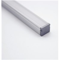 QSG-1008;LED aluminum profile(anodized silver color) with PC cover;for flexible or hard LED strips;led linear light profile