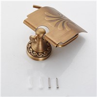 Wall Antique Style Toilet Paper Holder WC Copper Paper Towel Holder Roll Tissue Box Brass Bathroom Hardware