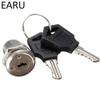 12mm Zinc Alloy Electronic Key Switch ON OFF Lock Switch Phone Lock Security Power Switch Tubular Terminals+2 Keys 2 Position
