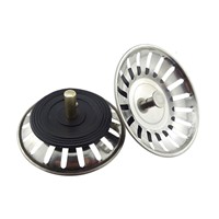 304 Stainless Steel Kitchen Sink Stopper Drain Drainer Basin Plug Stop Water Rubber Sink Filter Cover Sinkhole Drain Catcher