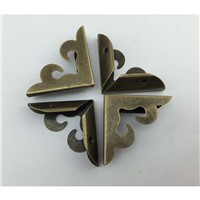 Wholesale Corner Protectors,Book Scrapbooking Albums,Flower Cloud Shape,Bronze Tone27*38mm,1000Pcs