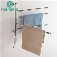 Nieneng Rotatable Heated Towel Rail Holder Bathroom Towel Rack 304 Stainless Steel Electric Towel Warmer Dryer Heater ICD60583