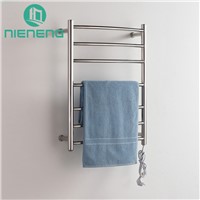Nieneng Electric Towel Holder 304 Stainless Steel Heated Towel Rack Chrome Heater Curved Bathroom Warmer Set Bath ICD60581