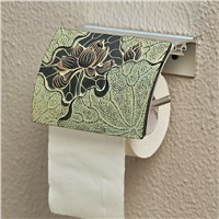 AUSWIND Natural resin classic Lotus pattern paper holder three colors toilet paper holder wall mount bathroom hardware AS1