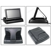 4.3&quot; TFT LCD Parking Assistance DC 12V Foldable Car Monitor With 8 LED night vision Rear View Camera