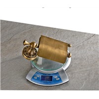 Easy install bathroom Accessories for Holding roll Paper Antique Color Copper Made Paper Rack Holder 7827