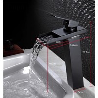 Brass ORB finished  Water Faucet Led Bathroom basin Faucet Waterfall Faucet Led Faucet torneira Mixer