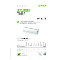 Dooya curtain motor DT82TS-1.2  5 wires, built-in transformer, control by swith and emitter for curtain, 2meters track,
