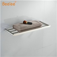 Beelee  Bathroom Minimalist Towel Rack Shelf Wall Mounted,Brushed SUS304 Stainless Steel BA3203SS