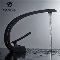 Yanjun Countertop Swivel Spout Brass White Painting Bathroom Faucet Vanity Vessel Sinks Mixer Cold And Hot Water Tap