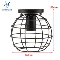Vintage Lampshade Balloon Industrial light Iron Frame lamp Cage Guard Bar Cafes