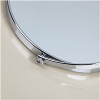 YANKSMART Bathroom Make Up Mirror Space Aluminium Metal Materials Round Dual Arm Extend Bathroom Mirror TKL013