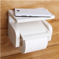 White Plastic Paper Holder Japan Style 6004  Roller Paper Holder Durable Bathroom Accessories Wall Mounted Waterproof Paper Box