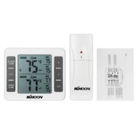 Digital Thermometer Temperature Meter Weather Station tester + Wireless Outdoor Transmitter 0-50C with C/F Max Min Value Display